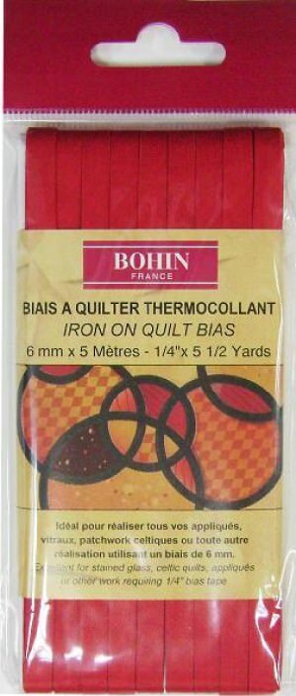 Косая бейка хлопковая 6 мм / 5 метров, красный, 92162, Bohin