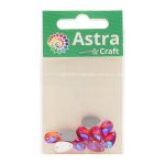 Хрустальные стразы пришивные формы капля, фуксия 7х12 мм 10 шт/упак., ХК007НН712