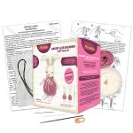 Набор для вязания игрушки Нежная зайка 21 см, Miadolla AMG-0105