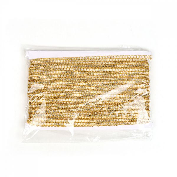 Тесьма отделочная 5 мм, 919 цв.золото уп.45.7м