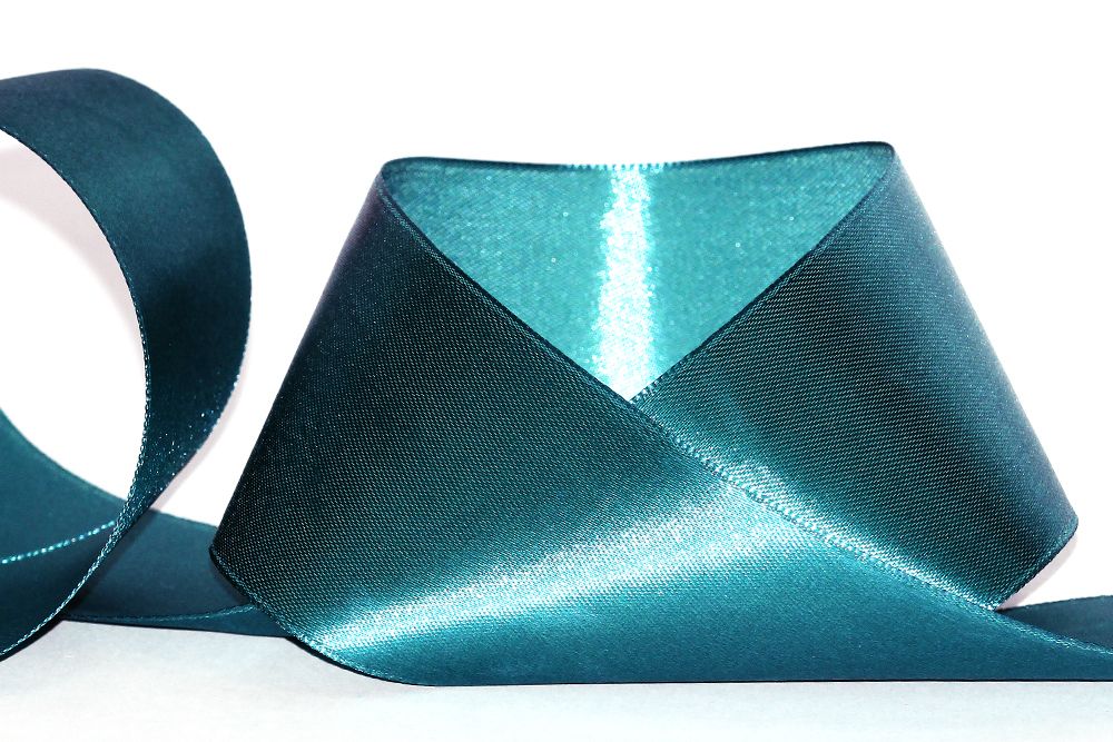 Лента атласная 1-сторонняя 50.0 мм / 33±2 метра, 092 т-зеленый, Gamma