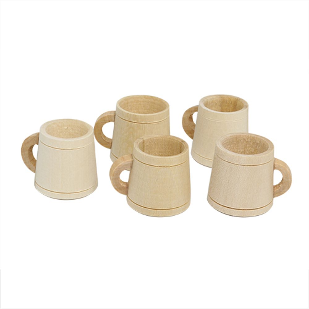 Заготовка для декорирования Кружка мини, 2,1х2,5х2см, уп.5 шт