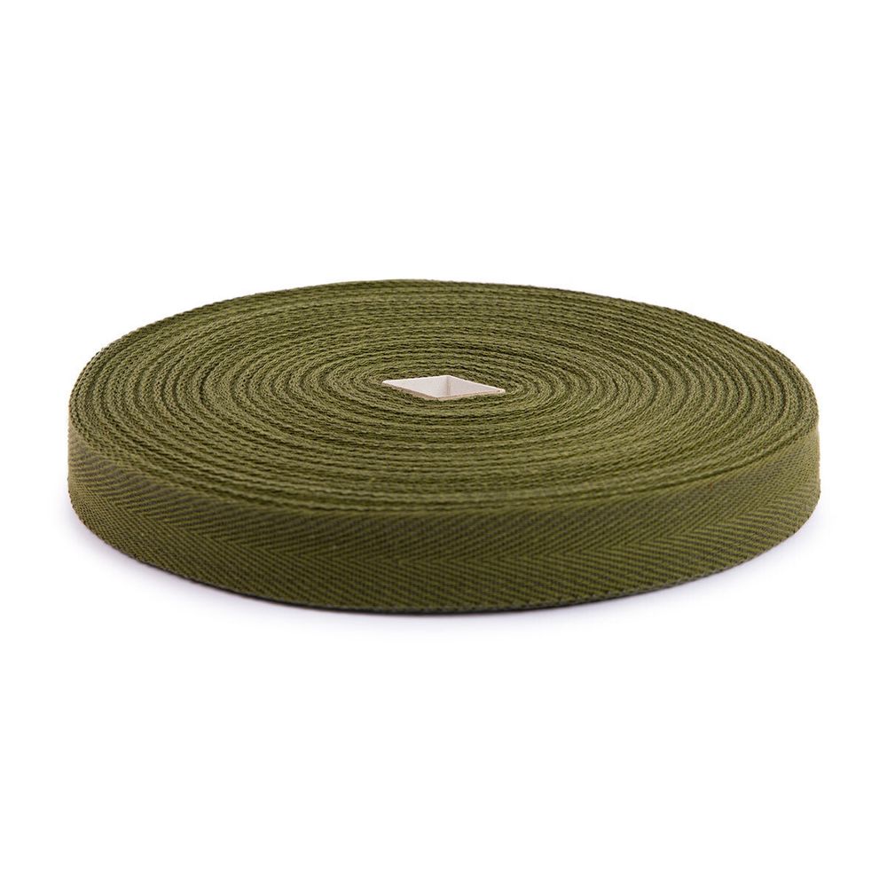 Тесьма (лента) киперная (100% х/б) 25 мм / 50 метров, хаки, Gamma ЛКЭ (25чх/25хх-50) цв