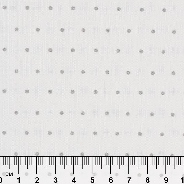 Ткань для пэчворка Peppy Бабушкин сундучок, отрез 50х55 см, 140 г/м², БС-53 горох белый, Peppy