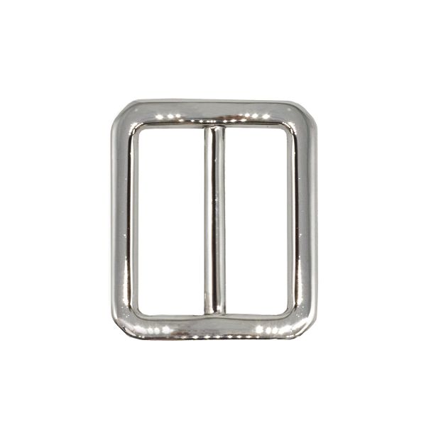 Пряжка регулировочная металл 18 мм. никель, 10 шт, BIG