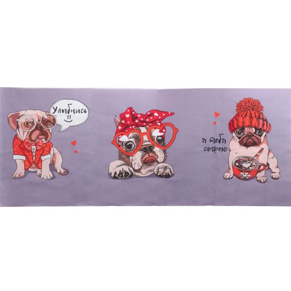 Рогожка набивная арт 904 рис 29252 вид 1 Песели 150х63см, Astra&Craft