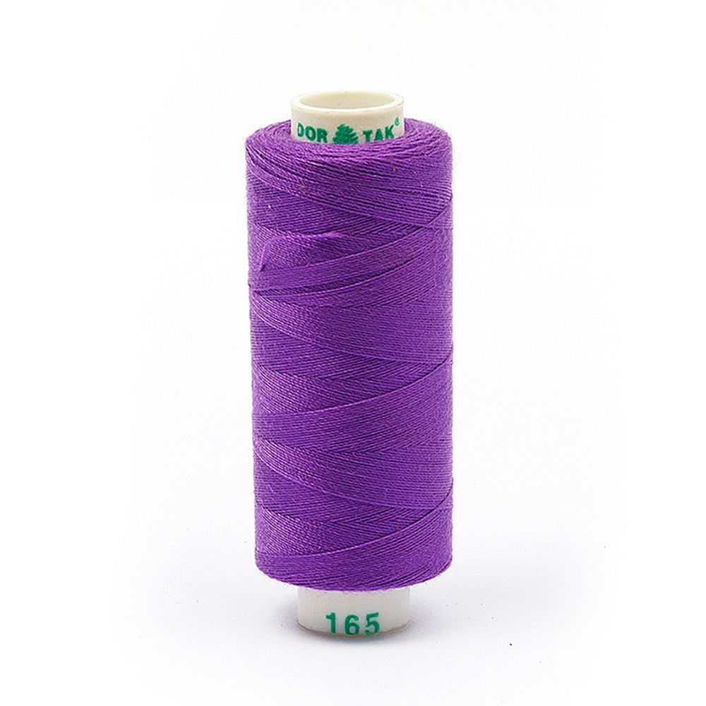 Нитки швейные бытовые Dor Tak 40/2, 366 м / 10 кат., 165 сиреневый
