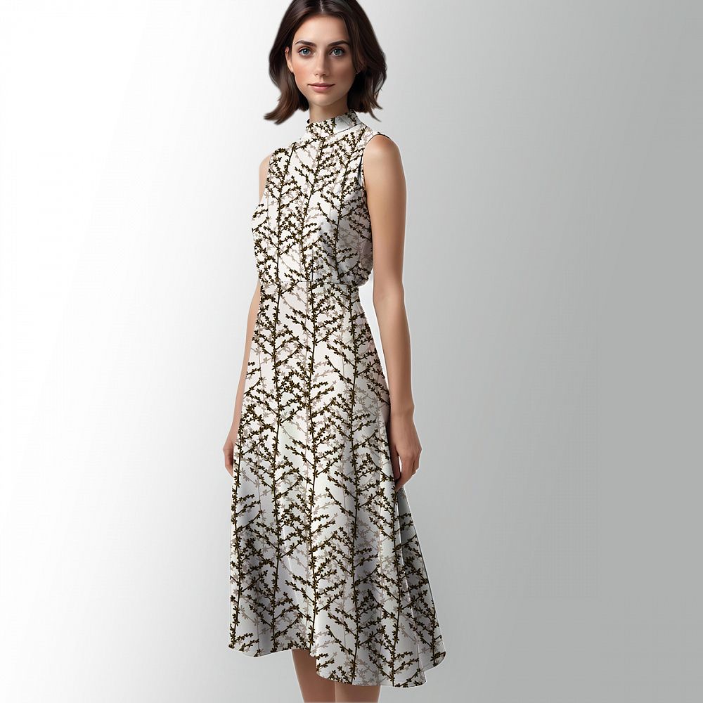 Штапель 90 г/м², 145 см / 2 метра, TBY Vi-E1326-4 цв.E1326-4