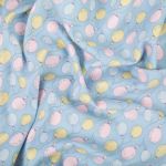 Ткань для пэчворка Peppy Молочные сны фланель, отрез 100х110 см, 175 г/м², МС-25 голубой, Peppy