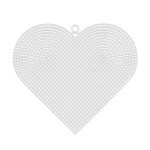 Канва пластиковая 17х15 см, 10 шт, 100% полиэтилен, сердце большое, Gamma KPL-04