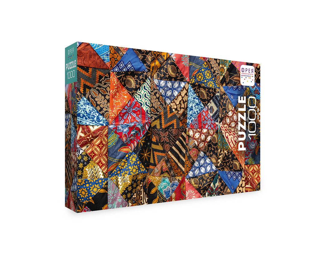 Пазл 1000 элементов, Лоскутное одеяло, PZL-1000/44, Фрея