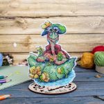 Набор для вышивания нитками МП Студия, на пластиковой канве Черепаха Тортилла 14х11см