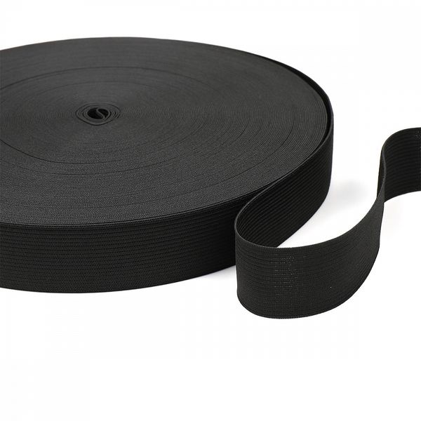 Резинка вязаная 35.0 мм / 40 метров, стандартная 3.9 г/п.м., черный