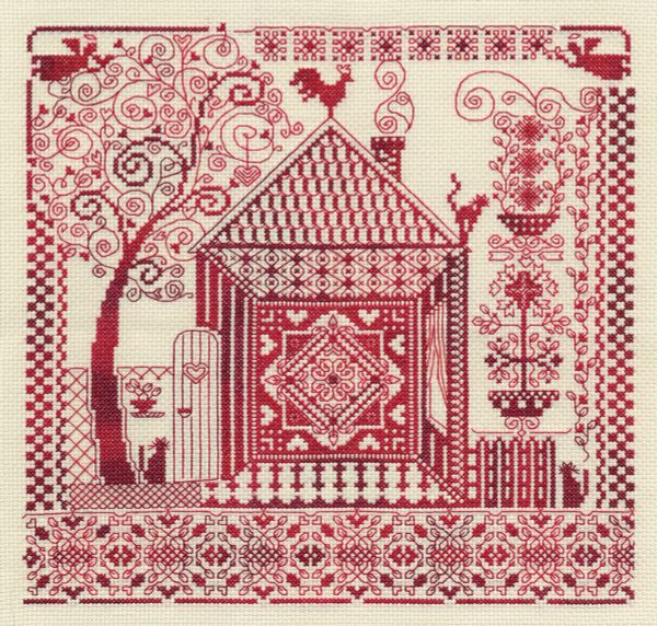 Набор для вышивания нитками Panna, Оберег домашнего очага, 30х30 см
