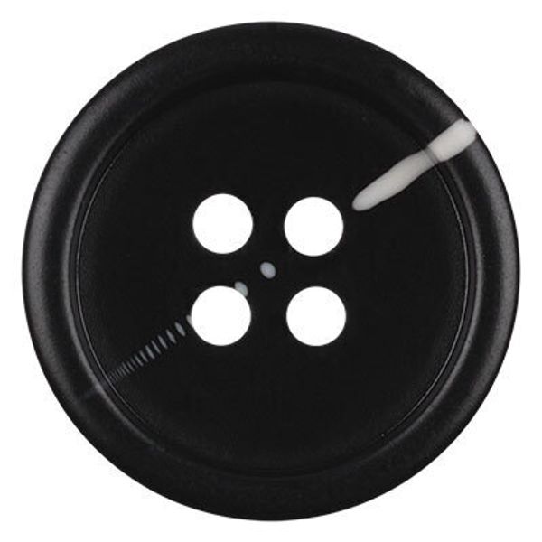 Пуговицы 4 прокола костюмные 20 мм, 12 шт, А008 черный, Blitz DRN 0047