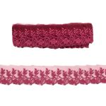 Кружево на сетке 60 мм, 11.35 м, цв.бордовый