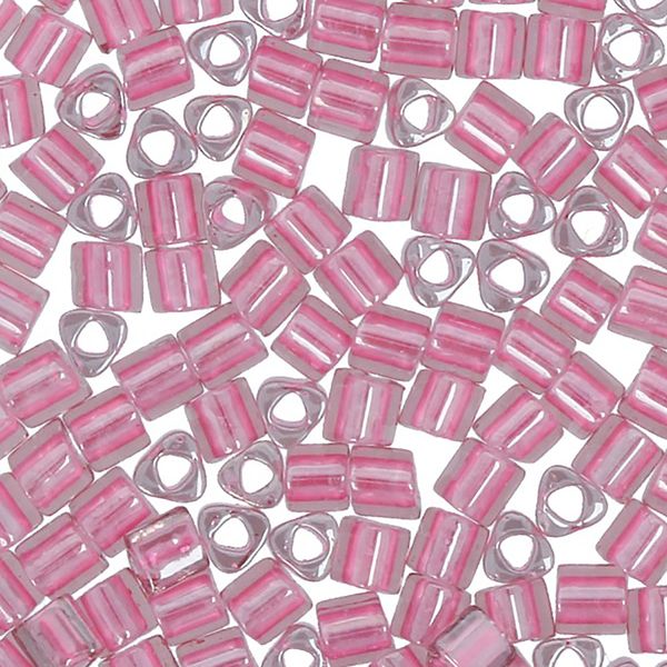 Бисер Toho 11/0 Triangle 3 (2.2 мм), 25 г (5х5 г), 0959 т.розовый