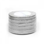 Лента металлизированная 10.0 мм / 22.85±1 метра, цв. серебро, Magic4Hobby, упак. 5 шт