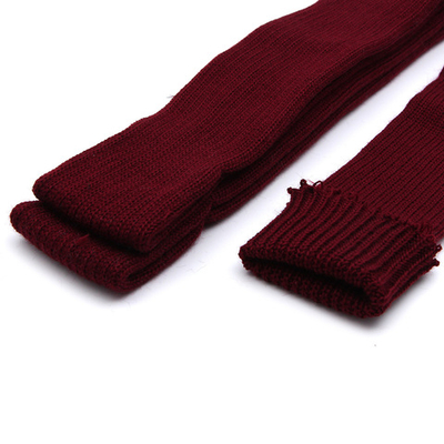 Манжеты трикотажные рукава 7.0 см / 3 метра, плотные, 002 бордо