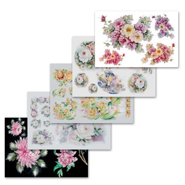 Бумага для декупажа Mini Soft Paper Ассорти 25х35 см, 10 шт, 5 Цветочная мелодия (98730, 98732, 98738, 98729, 98653), To-Do
