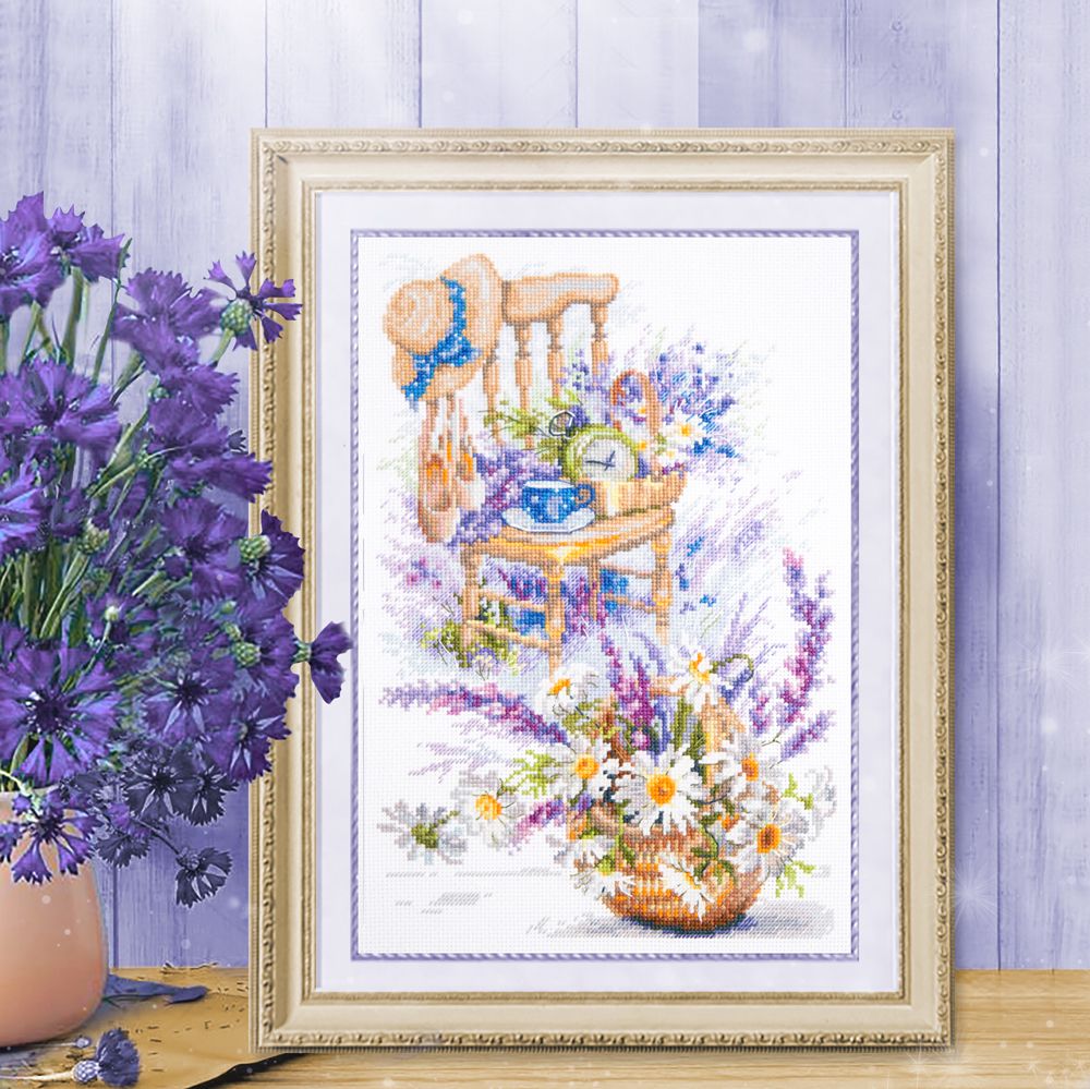 Набор для вышивания нитками Чудесная игла, Беззаботные минутки, 18х28 см