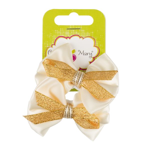 Набор резинок для волос, 10 шт, №01 св.бежевый, золотистый, Cherry Mary DR07059