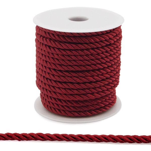 Шнур витой ⌀5.0 мм / 18.29 метров, 53 т-красный