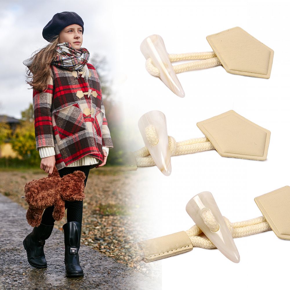 Клевант экокожа 190 мм C-KLV01 цв.бежевый, 3 шт