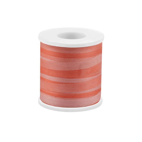 Лента (тесьма) шелковая 4.0 мм / 45.5±0.5 метров, M040 бл. розовый/розовый, Gamma SRM-4