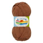 Пряжа Alpina Holly / уп.10 мот. по 50г, 200м, 223 коричневый
