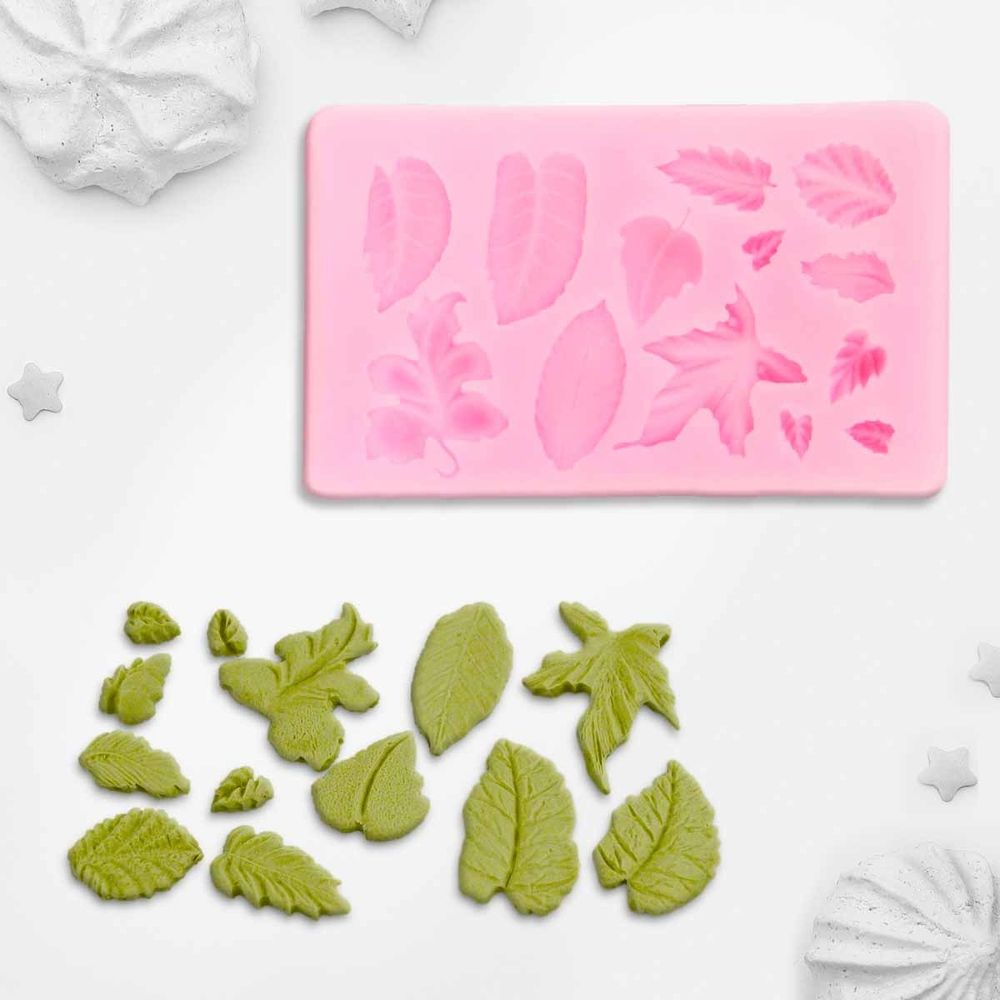 Молд 10х6х1 см, Гербарий, розовый