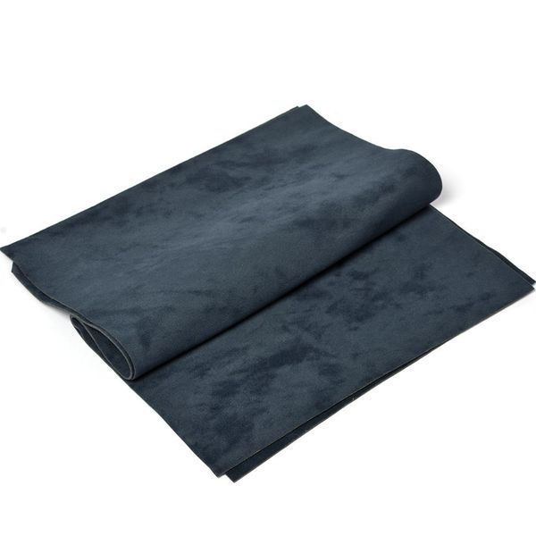 Замша искусственная двухсторонняя, 22974 20х30 см, темно-синий, уп. 2 листа, 194 г/м²