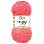 Пряжа Вязь Акриловая тонкая / уп.3 мот. по 100 г, 360 м, 123 розовый
