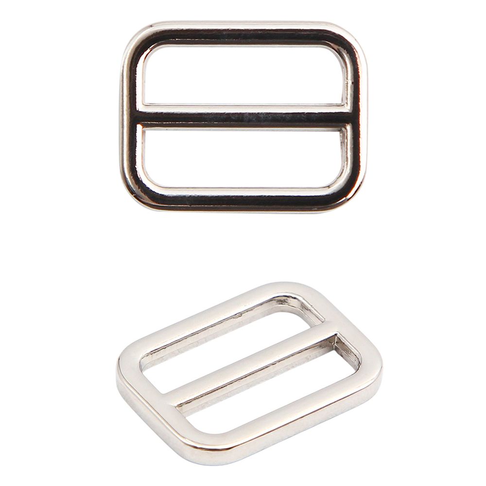 Рамка регулировочная металл литая 15 мм /19х15 мм, ⌀2 мм/, никель, 4 шт