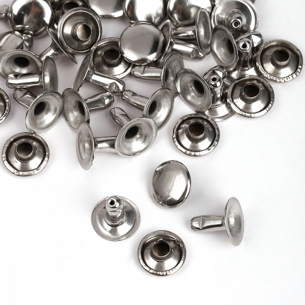 Хольнитены односторонние сталь 9х9 мм, №33, TBY.5109 цв. никель уп. 1000 шт, TBY