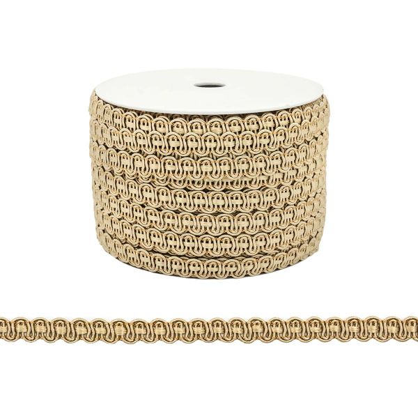 Тесьма отделочная 8мм / 40м (05 бежевый), 07-8021