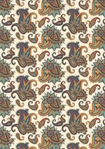 Ткань для пэчворка Peppy Сказочный восток, отрез 50х55 см, 146 г/м², СВ-07 белый, Peppy