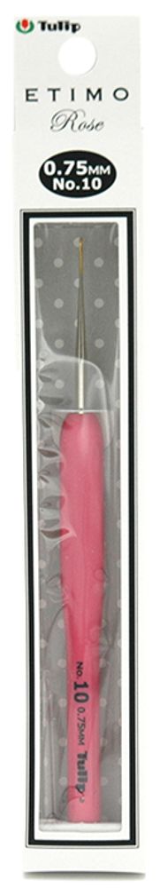 Крючок для вязания с ручкой Tulip Etimo Rose 0,75мм, TEL-10e