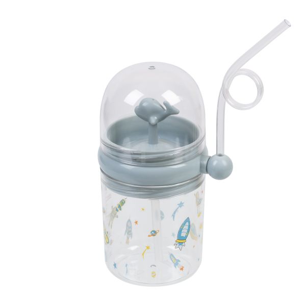 Бутылка пластиковая 260 мл, 8х8х15 см, №01 голубой, Lol&Pop LLP-007