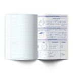 Тетрадь со справ.материал. Яркость по расписанию с запечат. пластик.обл. 320мкм, A5 48 л. на скобе 65 г/м², белизна 100% 10 шт, клетка, 01863 Яркость по расписанию Геометрия, Светоч Т288