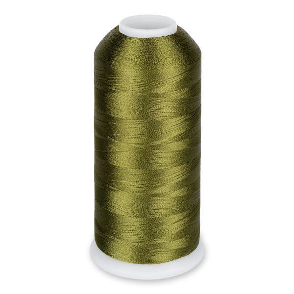 Нитки вышивальные Gamma V120/2, 5000 ярдов, 4570 м, 3261 т.оливковый