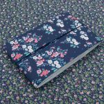 Ткань для рукоделия в наборе х/б с лентой 48х50см+1,5м (25684/25295 т.синий) 29488