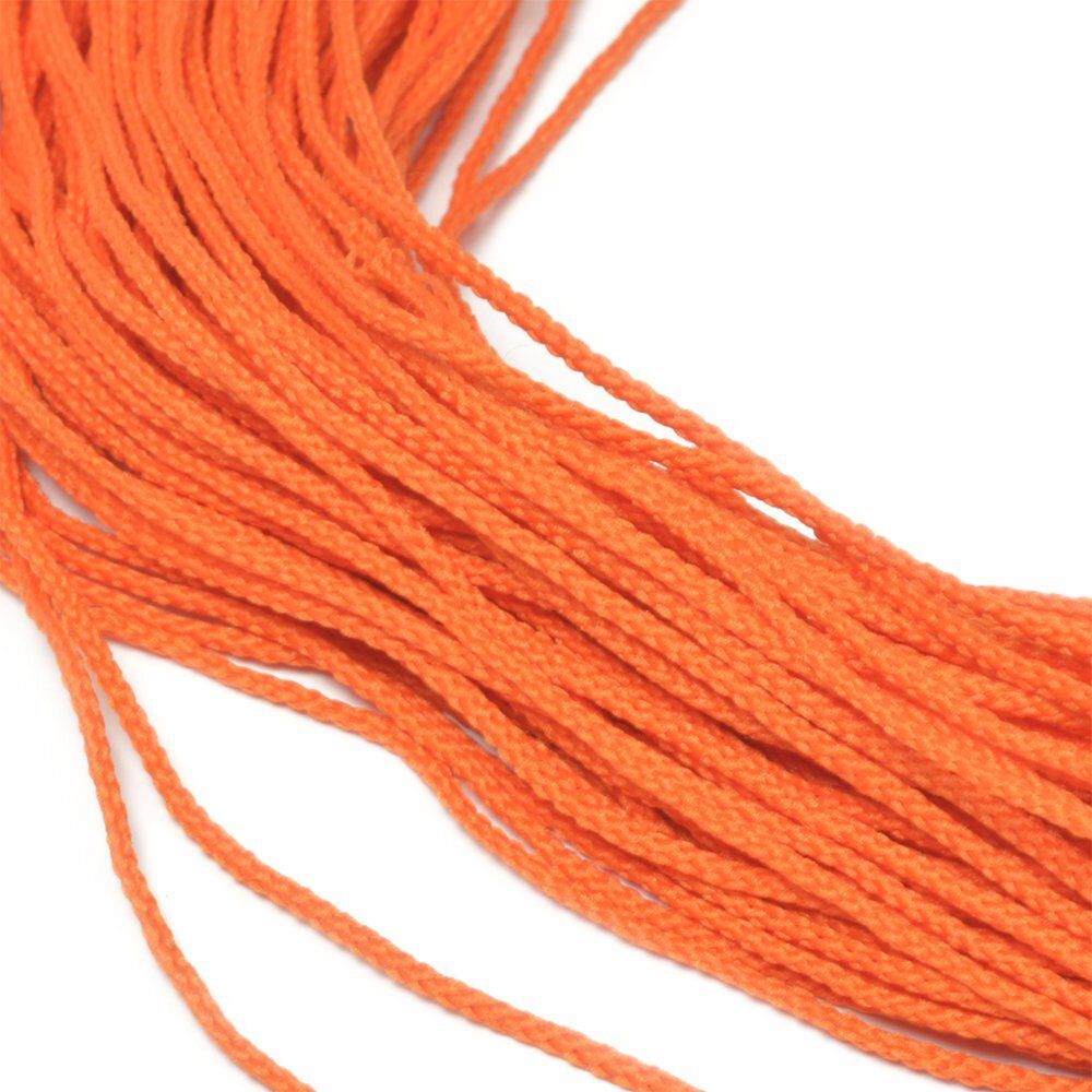 Шнур для мокасин 1.5 мм / 100 метров, люм. оранжевый