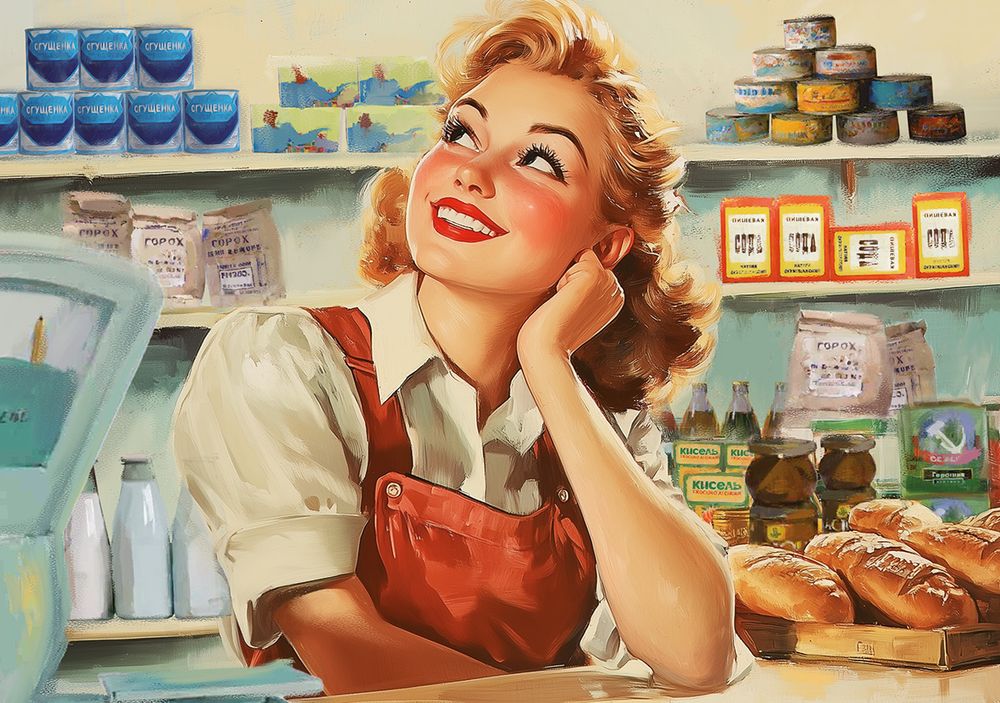 Пазл 1000 элементов, PZL-1000/80 Советский универмаг, Фрея