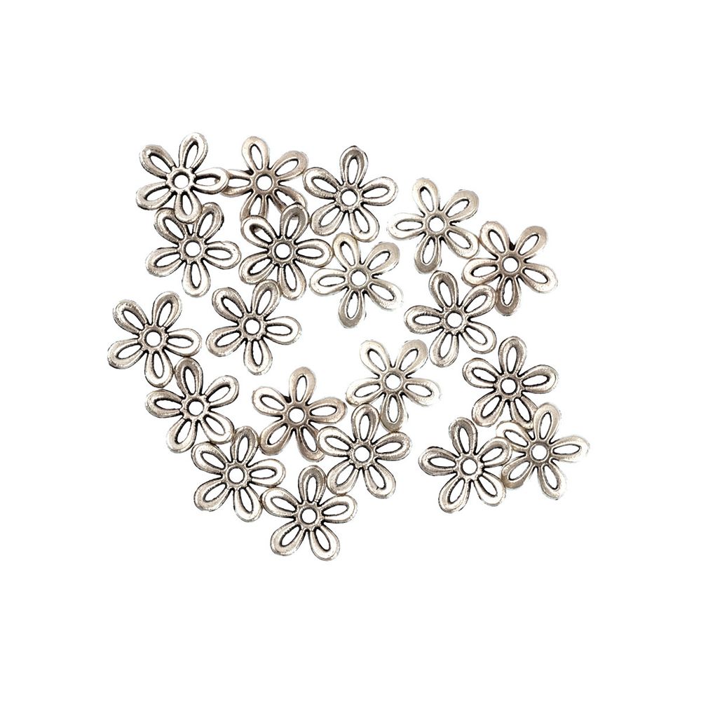 Розетки для бус 10 мм, 20 шт, 01 под античное серебро, Zlatka MFR-14