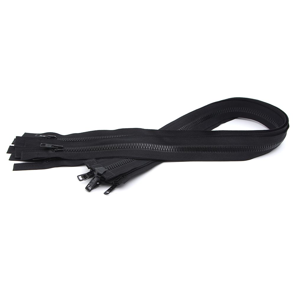 Молния трактор Arta Т6 (6 мм) 2 зам., разъем., 75 см, цв. 077 черный, уп.5 шт