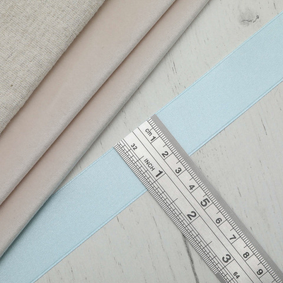 Лента атласная 1-сторонняя 25.0 мм / 22.86±1 метров, 130 св.голубой, Globus