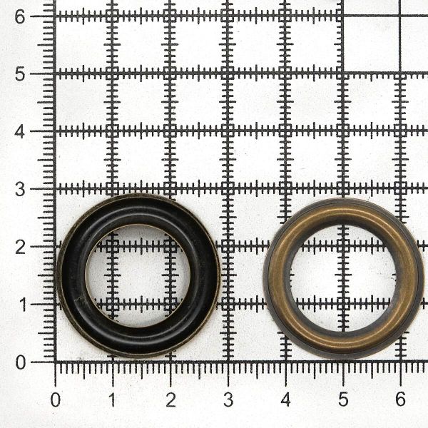 Люверсы металл ⌀15.0 мм (внутр.), цв. латунь, 1962/63, 50 шт, BIG