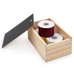 Заготовка для декорирования Шкатулка деревянная с выдвигающейся крышкой, сосна/ДСП/фанера из тополя, 20х13х9см