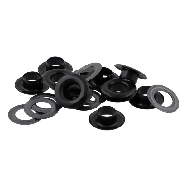 Люверсы металл ⌀10.0 мм (внутр.), 50 шт (5х10 шт), 24, под оксид, Gamma №24